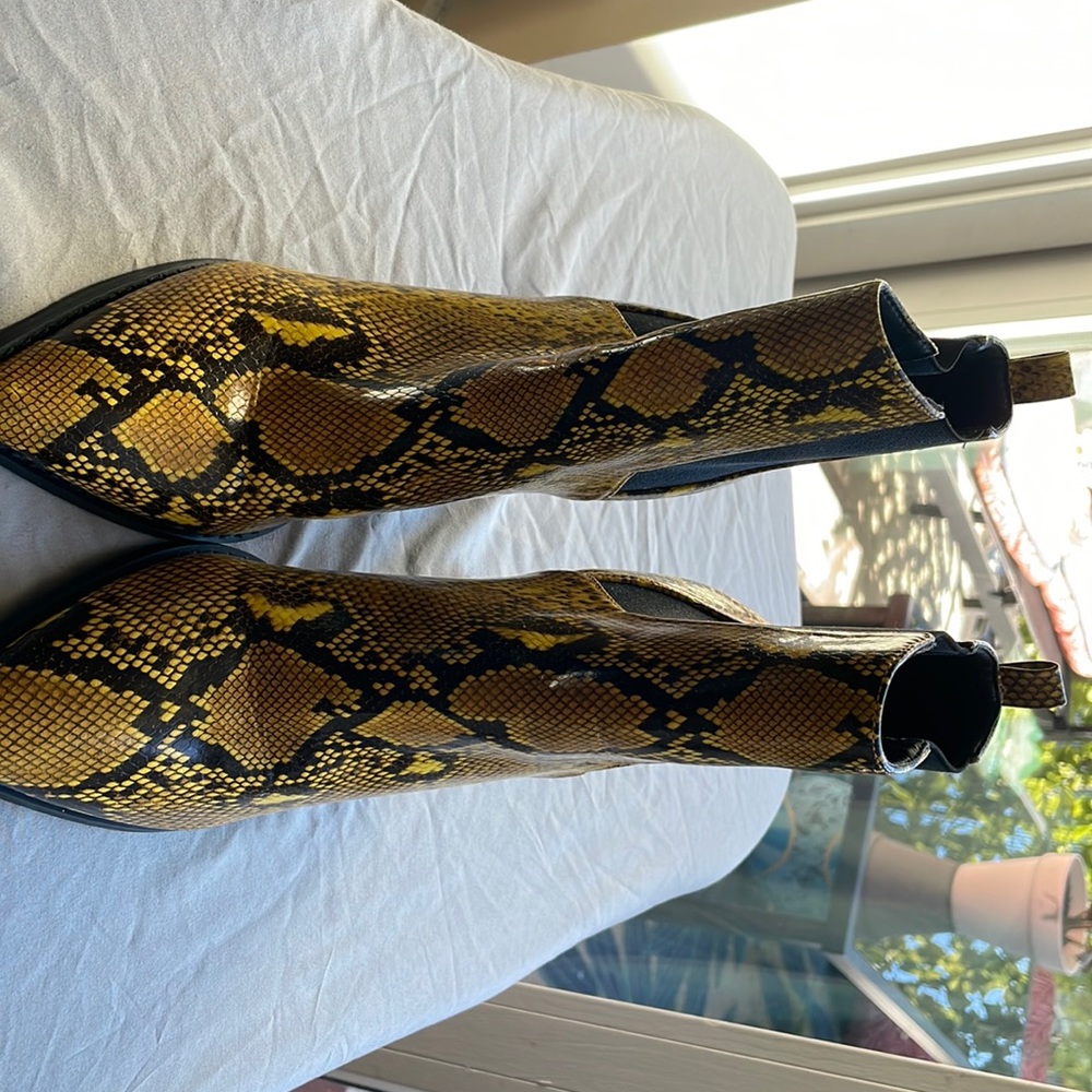 Snakeskin Booties